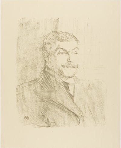 Treize LithographysのLucien Guitry 作： Henri de Toulouse Lautrec
