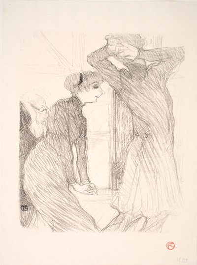 『Beyond Human Forces』のルニュ・ポエとベルト・バディ 作： Henri de Toulouse Lautrec