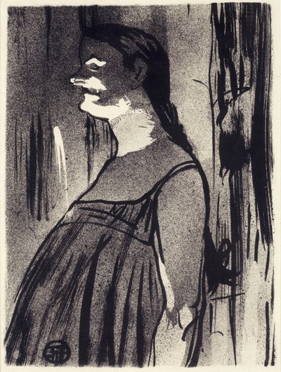 マダムアブダラ、ルカフェコンサートシリーズのプレート6、1893 作： Henri de Toulouse Lautrec