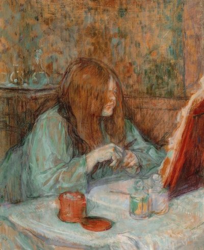 彼女のトイレでプーマ夫人 作： Henri de Toulouse Lautrec