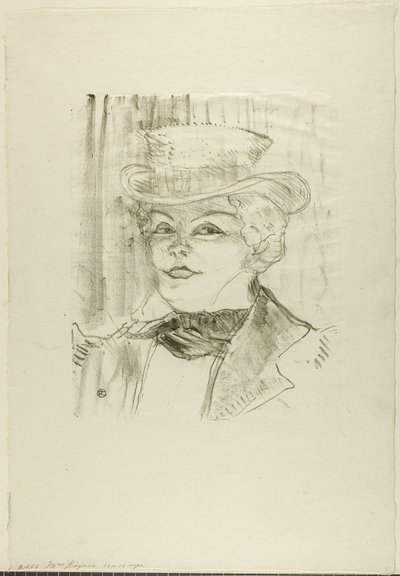 レジェーン夫人 作： Henri de Toulouse Lautrec