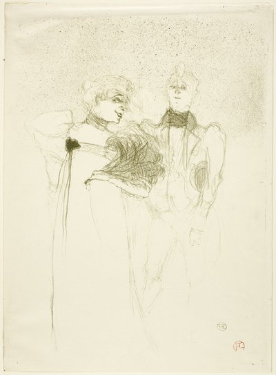 マダム・サタンの貸し手マドモアゼル 作： Henri de Toulouse Lautrec