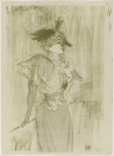 マドモアゼル・マルセル・レンダー、立っている 作： Henri de Toulouse Lautrec