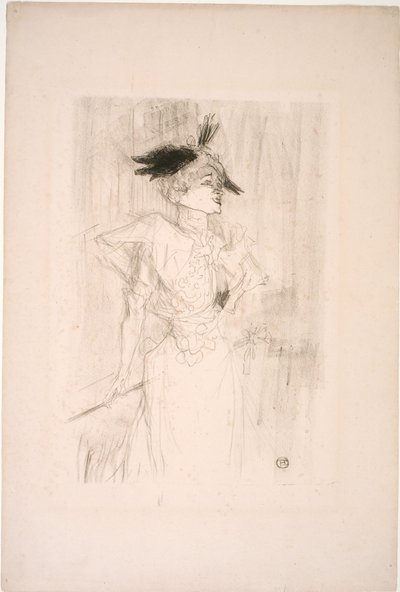 ミス・マーセル・レンダー、立っている 作： Henri de Toulouse Lautrec
