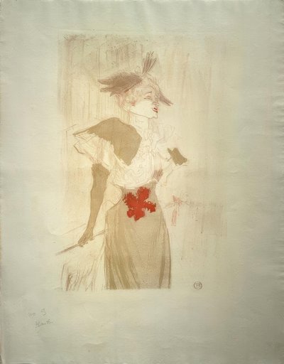 ミス・マーセル・レンダー、立ち 作： Henri de Toulouse Lautrec