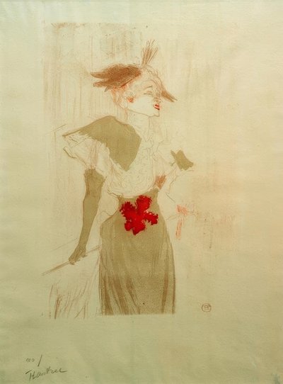 ミス・マーセル・レンダー、立ち 作： Henri de Toulouse Lautrec