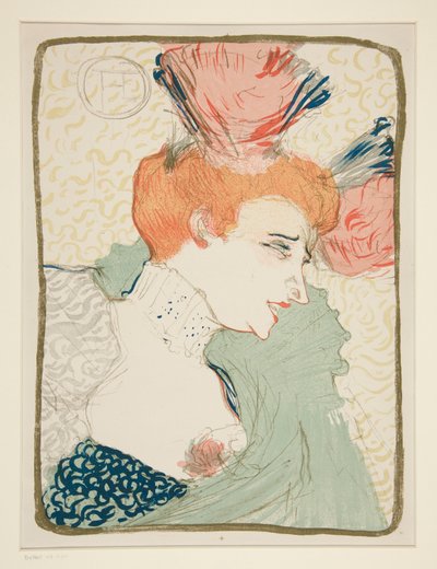 Miss Marcelle Lender, bust (Miss Marcelle Lender の肖像胸像) 作： Henri de Toulouse Lautrec