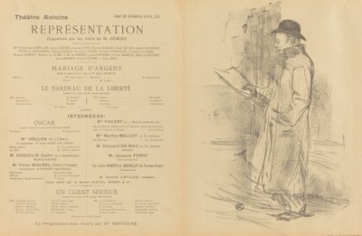 銀の結婚、自由の重荷、真面目な依頼人[直訳]、1897年。 作： Henri de Toulouse Lautrec
