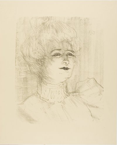 マリー・ルイーズ・マルシー、Treize Lithographies より 作： Henri de Toulouse Lautrec