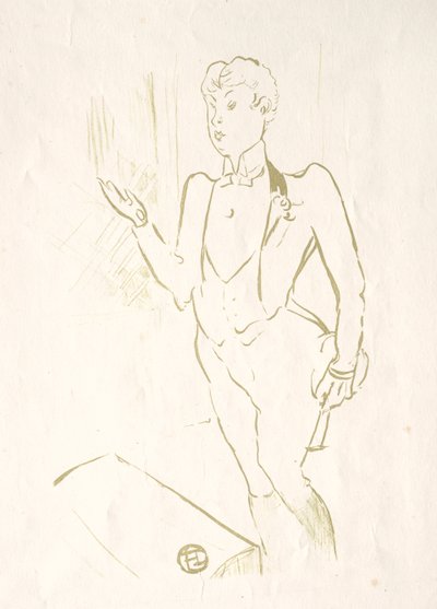メアリーハミルトン、1893年。 作： Henri de Toulouse Lautrec