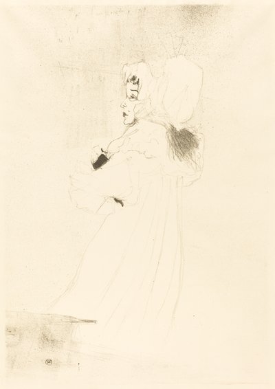 ミス メイ ベルフォート、大皿 ミス メイ ベルフォート、グランデ プランシュ、1895 年。 作： Henri de Toulouse Lautrec