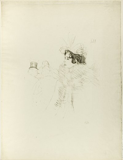 Bar Achille のミス・メイ・ベルフォート 作： Henri de Toulouse Lautrec