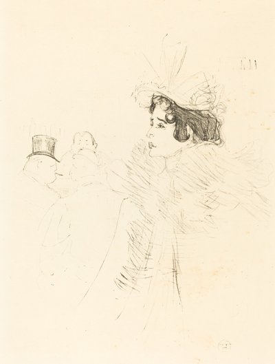 Miss May Belfort in the Irish and American Bar, rue Royale (Miss Belfort Belfort au Irish and American Bar, Rue Royale) 作： Henri de Toulouse Lautrec