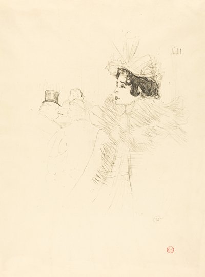 Miss May Belfort in the Irish and American Bar, rue Royale (Miss Belfort Belfort au Irish and American Bar, Rue Royale) 作： Henri de Toulouse Lautrec