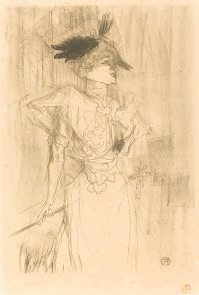 ミス・マルセル・レンダー、立っている 作： Henri de Toulouse Lautrec