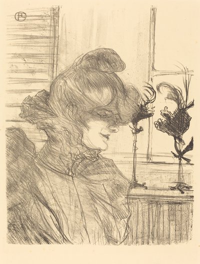 Mme. Le Marguoin, Milliner (Mme. Le Marguoin, milliner) 作： Henri de Toulouse Lautrec