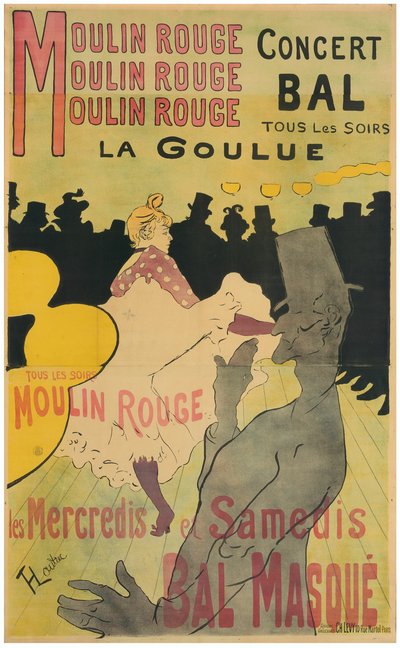 ムーラン・ルージュ、ラ・グール 作： Henri de Toulouse Lautrec