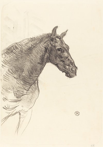 古い馬 作： Henri de Toulouse Lautrec