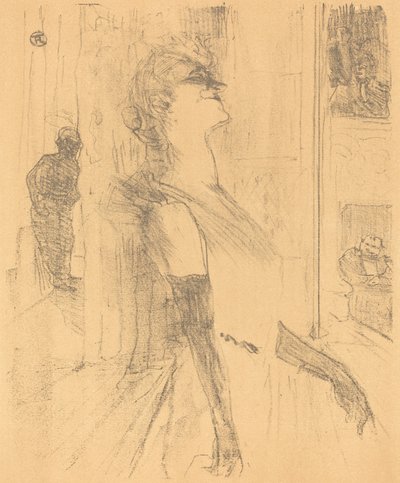 舞台の上で 作： Henri de Toulouse Lautrec