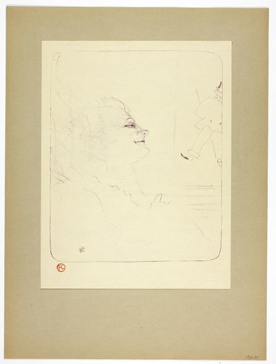 ペッシマ、イヴェット・ギルベールより3枚目 作： Henri de Toulouse Lautrec