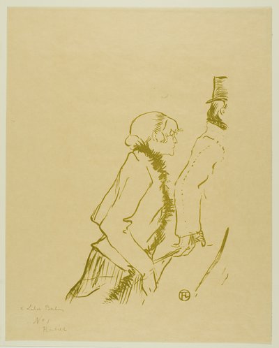 哀れなストリートウォーカー！ 作： Henri de Toulouse Lautrec
