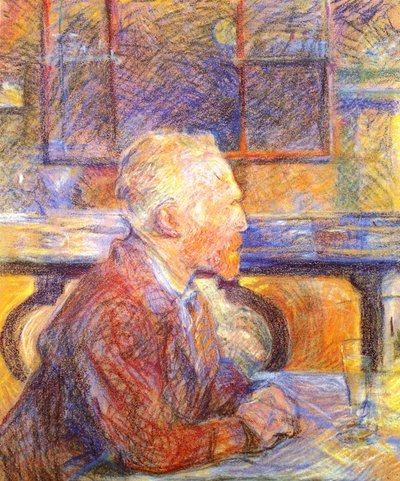 フィンセント・ファン・ゴッホの肖像 作： Henri de Toulouse-Lautrec