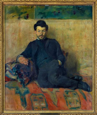 Gustave Lucien (Gustave-Lucien) Dennery の肖像 絵画：Henri de Toulouse Lautrec (1864-1901) 1883 Dim 0,55 x 0,47 m Paris musee du Louvre Mandatory mention: Donation Helene et Victor Lyon 作： Henri de Toulouse Lautrec