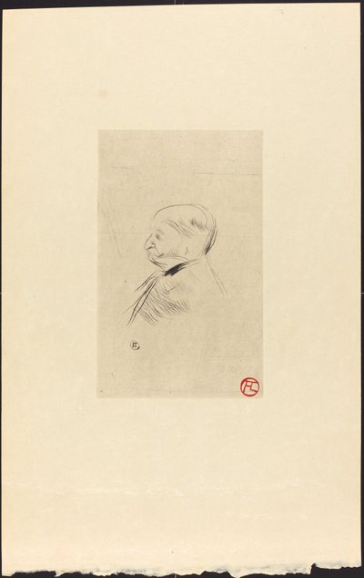 X氏の肖像 作： Henri de Toulouse Lautrec