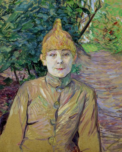 女性の肖像画、おそらく「ラグール」として知られるフランス人ダンサーのルイーズウェーバー（1870-1927） 作： Henri de Toulouse Lautrec