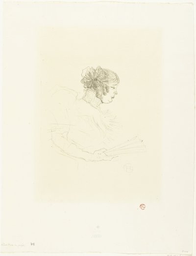 扇子を持つ女優ルース・ミレスのポートレート ルース・マイレスのプロフィール 作： Henri de Toulouse Lautrec