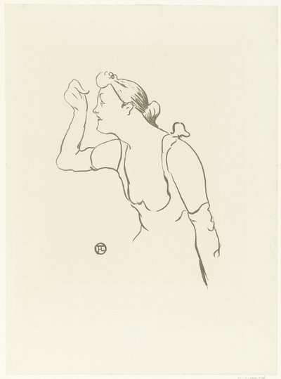 歌手ポーラ・ブレビオンの肖像 ル・カフェ・コンサート（連載タイトル） 作： Henri de Toulouse Lautrec