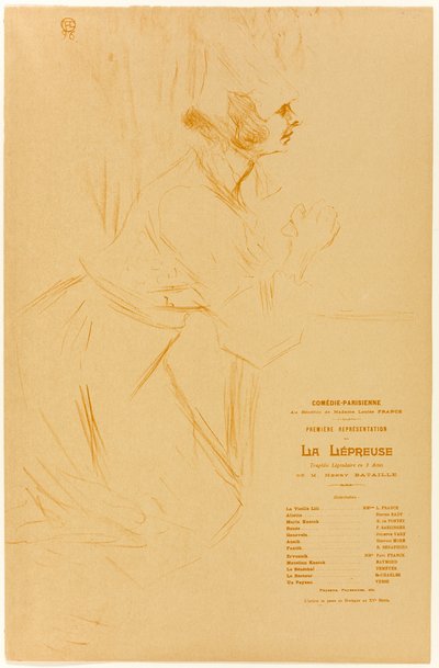 ラ・レプリーズ』プログラム 作： Henri de Toulouse Lautrec
