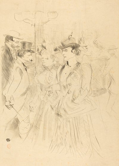 プロムナード（プロムノワール） 作： Henri de Toulouse Lautrec