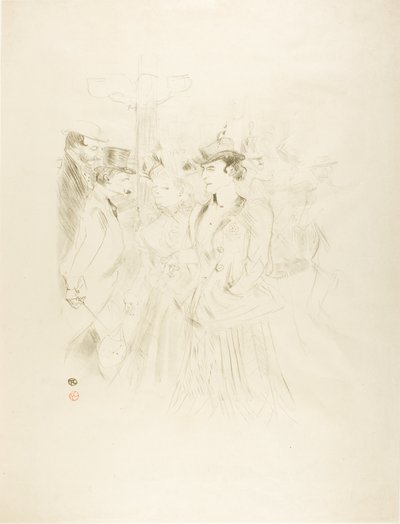 プロムナード 作： Henri de Toulouse Lautrec