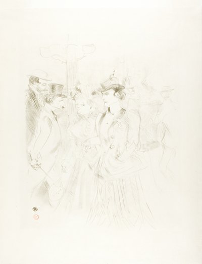 プロムナード 作： Henri de Toulouse Lautrec