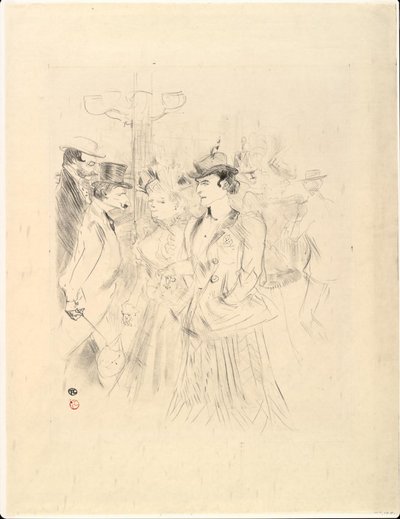 プロメナー 作： Henri de Toulouse Lautrec
