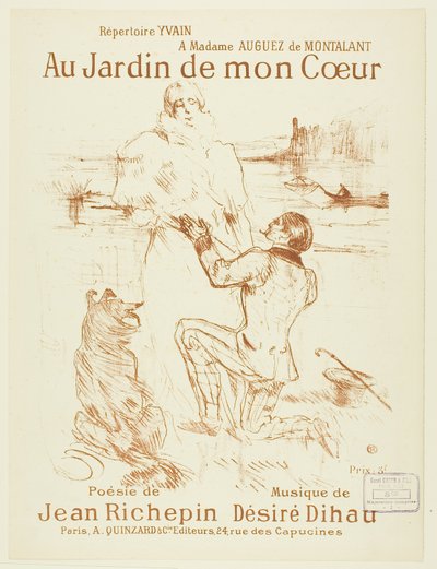 プロポーズ（一皿目） 作： Henri de Toulouse Lautrec