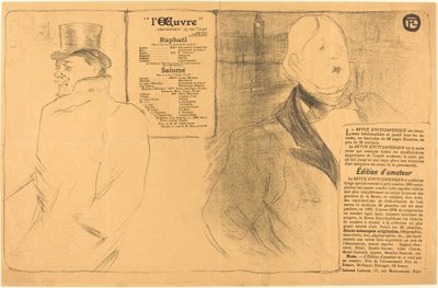 ラファエル; サロメ 作： Henri de Toulouse Lautrec