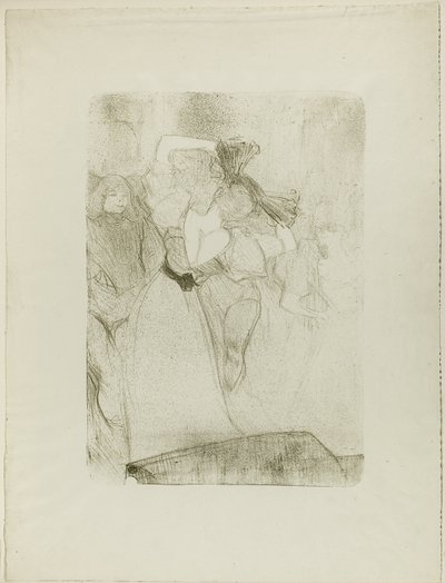 キルペリクでボレロを踊る貸し手の背面図 作： Henri de Toulouse Lautrec