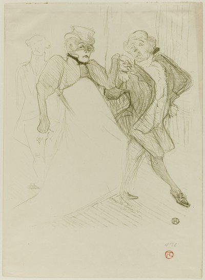 レジャンとガリポー、マダム・サン・ジェネ 作： Henri de Toulouse Lautrec