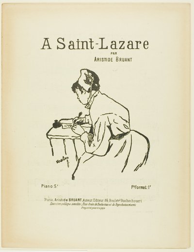 サン ラザールでは 作： Henri de Toulouse Lautrec