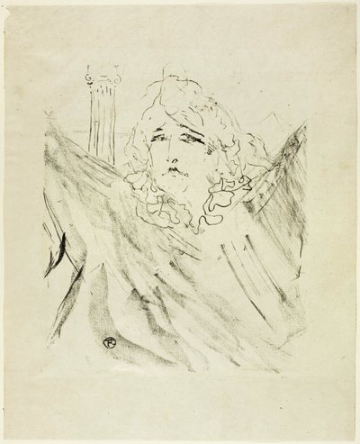 Treize Lithographys の Sarah Bernhardt 作： Henri de Toulouse Lautrec