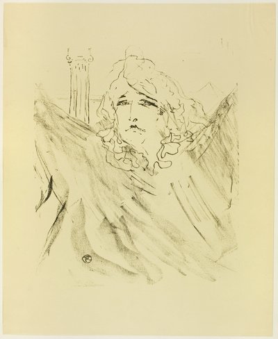 Treize Lithographys の Sarah Bernhardt 作： Henri de Toulouse Lautrec