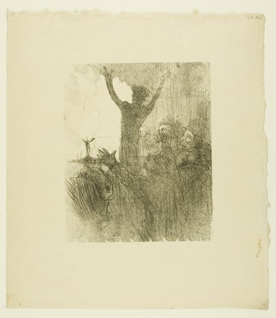 Au Pied du Sinaï より、シナゴーグの Schlomé Fuss 作： Henri de Toulouse Lautrec