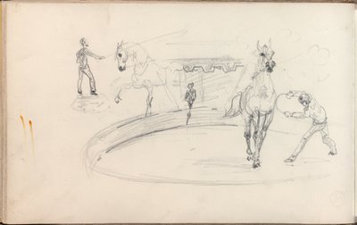スケッチブック、1880年 作： Henri de Toulouse Lautrec
