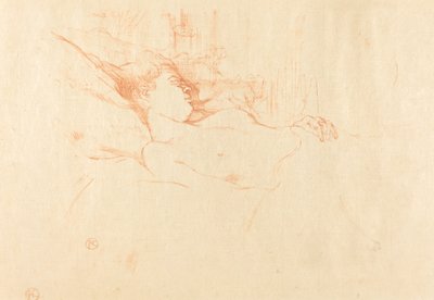 寝る 作： Henri de Toulouse Lautrec