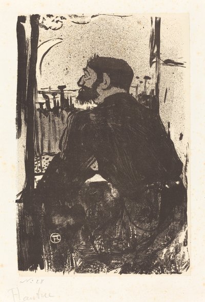 眠れぬ夜の夜のブランシュ、1893年。 作： Henri de Toulouse Lautrec