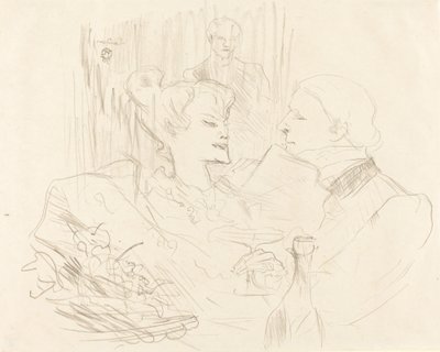 ロンドンでの夕食 作： Henri de Toulouse Lautrec