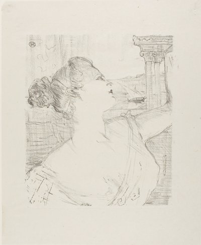 シビル・サンダーソン、トレイズ・リトグラフより 作： Henri de Toulouse Lautrec