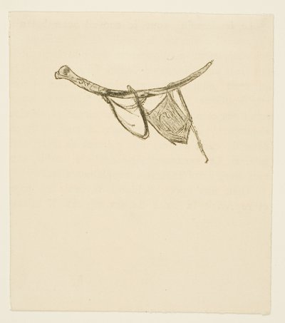 シナイの麓でのテイルピース 作： Henri de Toulouse Lautrec